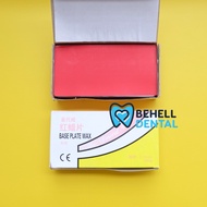 MERAH LILIN 1Box DENTAL BASE PLATE WAX RED - NIGHT WAX RED LAB HIGH QUALITY - ORTHO BEHEL - Teeth Mo