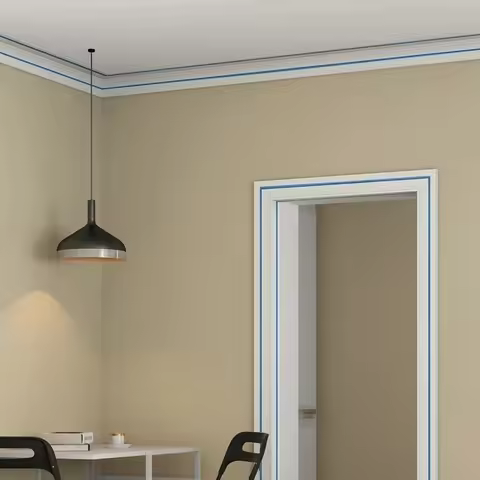 1PC 2.3m/90.55in 3D foam wall trim strip sticker self-adhesive waterproof ceiling floor waist line s