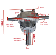 Hộp số T chia 3 hướng tỉ lệ 1:1 số chia xe 2 cầu hộp số chữ T