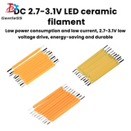 DC2.7-3.1V LED Ceramic Filament 38mm Rigid Filament LED Vintage Tungsten Filament Incandescent Bulb 