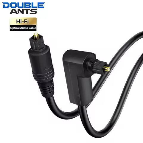 90 Degree Toslink Optical Audio Cable 360° Rotatable SPDIF Fiber Optic Cable for Amplifier TV Soundb