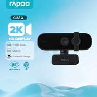 Rapoo C280/C200/C500AF  FHD Webcam 2K 1440P Live Broadcast Web Cam with Microphone for Laptop PC