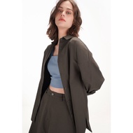 THECLOSETLOVER IDA OVERSIZED SHIRT IN CHARCOAL