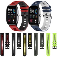 20mm Two-color Silicone Strap For Huami Amazfit GTS2 GTS4 mini GTS3 GTS2e Neo GTS 2 3 4 2e Active Ac