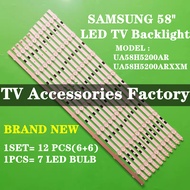 SAMSUNG 58" UA58H5200AR UA58H5200ARXXM  LED TV BACKLIGHT LED TV LAMP BAR 58H5200 58H5200