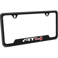 for GMC AT4 Black Carbon Fiber Texture ABS Plastic 50 States License Plate Frame is Official License