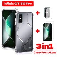 For infinix GT 30 Pro GT30 30Pro 2025 3in1 Phone Case Clear Transparent Casing GT30Pro Shockproof So