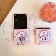 Suitable for Xiaomi Mi Flip  Flip2 Wave Phone Case Aisle Rabbit Magnetic Stand Protective Case