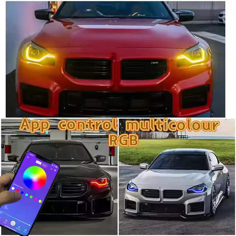 RGB Lemon Yellow Angel Eye Module For 2022 2023 2024 BMW 2 series G42 G87 M240i 230i 220i M2 LCI CSL