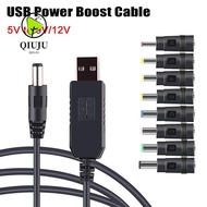 QIUJUU USB Cable DC 5V to 12V / 9V WiFi to Powerbank Durable Converter