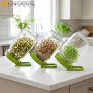 ADAMES Mason Sprouting Lid, Plastic With Bracket Germination Jar Lid, Sprout Cover Efficient Nursery