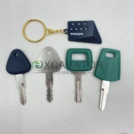 2PCS Ignition Keys for Vol-vo Excavator Keychain for 777/C001/11039228 Excavator Key with Excavator 