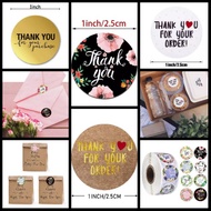 Die Cut Round Sticker​ Thank you you​Various Designs​Set Of 24 Eyes