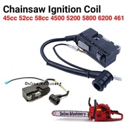 RuiQi 43F (Ready stock) koil plug ignition coil chainsaw preco ogawa china chenso 45cc 52cc 4500 5200 6200 Spare part