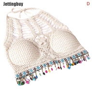 Jetting mua Flash Bán Áo đan móc Bohemian Áo dạo biển treo dệt kim khoét rỗng bọc áo ngực