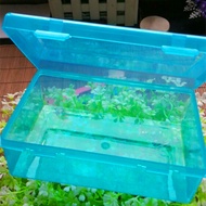 Makeup Storage Rectangular Box Rectangular Plastic Box Blue Translucent Packaging Storage Box PP Box