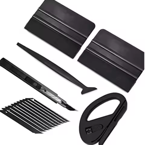 15Pcs Car Wrapping Tools Kit Auto Foil Set Vinyl Wraps Tool Foil Tools Squeegee Scraper Cutter Knife