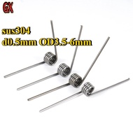 GX Spring Jarum SUS304 | Untuk Vape Atomizer, E-Cig & DIY | d 0.5mm OD 3.5-6mm | Free Shipping(CHX-X