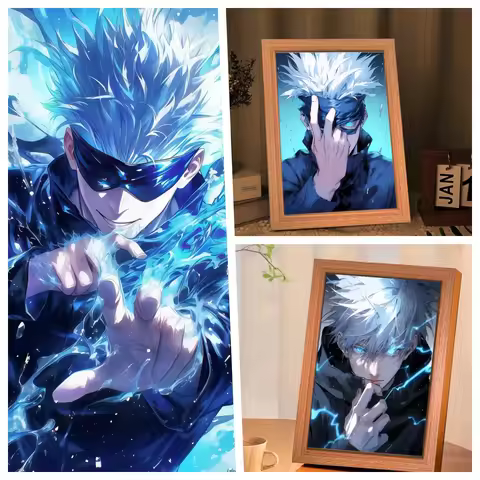 Animation Jujutsu Kaisen Gojo Satoru Led light bedroom desk decoration comic Birthday gift gift Moon