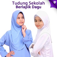 Tudung Sekolah Awning Scuba Berdagu