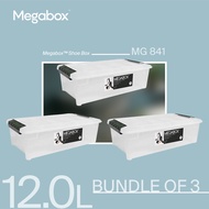 Megabox MG-841 12L Shoe Storage Box (Bundle of 3)