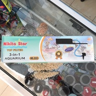 MESIN 1 Set nikita star power head aquarium machine ns333 aquarium filter 3 in 1 / 1 Set