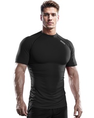 DRSKIN 3, 2 or 1 Pack Men's Compression Shirt Short Sleeve Top Baselayer Sports T-Shirt Athletic Run