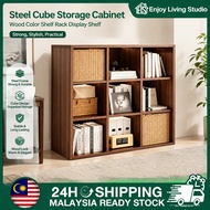 Steel Cube Storage Cabinet 9 Cube Shelf Rack Rak Simpanan Kabinet Kayu Modern Display Shelf Organize