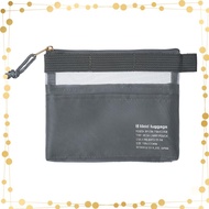 Kleid pen case, kleid mesh pouch, mesh carry pouch, minimum charcoal
[Kleid] Pen case, kleid mesh po