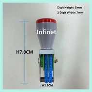 2 Digit Plastic Number Seal Stamp