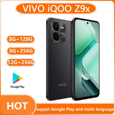 New IQOO Z9X 5G Mobile Phone 6.72'' 120Hz LCD Screen Snapdragon 6 Gen1 6000mAh Battery 44W Fast Char