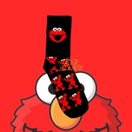 MERAH Red elmo cartoon old school socks