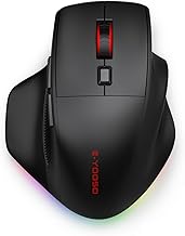 E-YOOSO Wireless Gaming Mouse, Bluetooth 5.1/2.4G/Wired, 26,000 DPI, 5 Programmable Buttons, 150 Hr 