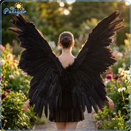 Kesoto Poseable Feather Angel Wings Bendable Angel Wings Soft White for Children Dress-Up