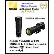 Nikon NIKKOR Z 180-600mm f/5.6-6.3 VR Lens (Nikon Z)(1 Year local warranty)