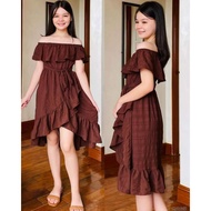 HEATHER KIDS BUBBLE LATTICE OFF SHOULDER FIT FROM 9-14YRS OLD