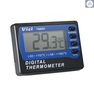 Vici Mini LCD Digital Thermometer Temperature Meter Celsius Fahrenheit Degree In Out Fridge Freezer Thermometer with Probe Max Min Value Dis Tolo4.29
