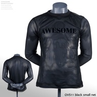 OVS11 เสื้อตาข่ายแขนยาว AWESOME