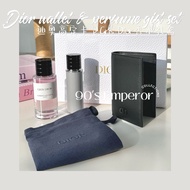 【READYSTOCK】DIOR- Beauty boutique genuine leather cardholder wallet Gris Dior perfume gift set