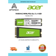 ACER FA100 PCIe Gen3 NVME M.2 SSD / STORAGE ( 256GB / 512GB / 1TB / 2TB)