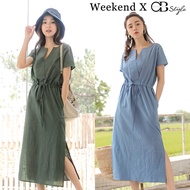 SG LOCAL WEEKEND X OB DESIGN CASUAL WOMEN CLOTHES SHORT SLEEVE LINEN COTTON LONG MAXI DRESS S-XXXL PLUS SIZE