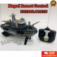 PROMO- MAINAN KAPAL REMOTE CONTROL PATROL BOATS / MAINAN RC KAPAL PERANG -  ARKDEESS STORE