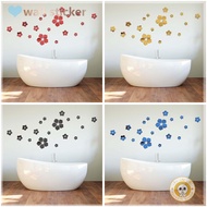 3D Cartoon Small Flower Acrylic Mirror-surface Wall Stickers Bedroom Bathroom Waterproof Stickers Self-adhesive Wall Stickers