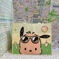 Sanrio~Pacha Dog Love Ocean Woven Bag Shopping Eco *