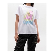 Ganni Unisex Short Sleeve Tee - Casual Streetwear Style