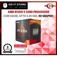 AMD Ryzen 5 5500 Socket Am4 Processor (6 Cores 12 Threads)