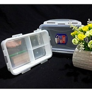 Hộp Bảo Quản Thực Phẩm Lock&Lock Chia 3 Ngăn Có Thể Nhấc Rời, Chất Liệu Nhựa PP, Nắp Có Ron Silicone