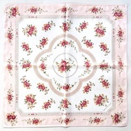 Royal Doulton 復古手帕花卉編織粉色 23 x 23 英寸