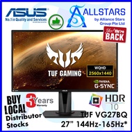 ASUS 27 inch TUF Gaming VG27BQ HDR Gaming Monitor –27 inch WQHD (2560x1440), 0.4ms, 165Hz (above 144Hz),HDR 10