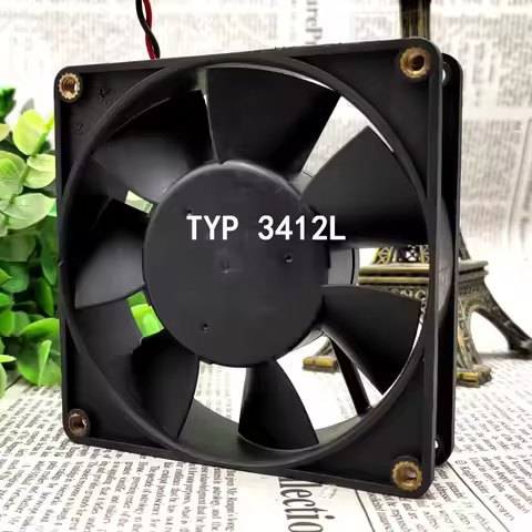 All metal cooling fan 90x90x25mm DC12V Axial flow Cooling fan 1.3W TYP 3412L High temperature resist